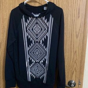 Black Geometric Sweatshirt by [Brand]